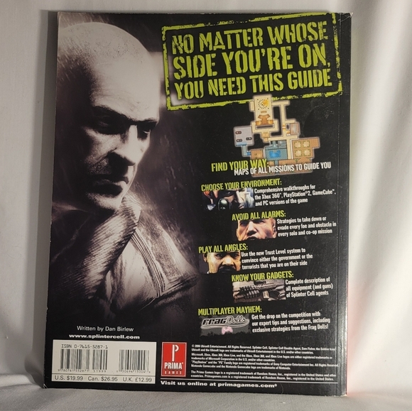 TOM CLANCYS SPLINTER CELL PRIMA OFFICIAL GAME GUIDE - Picture 2 of 2